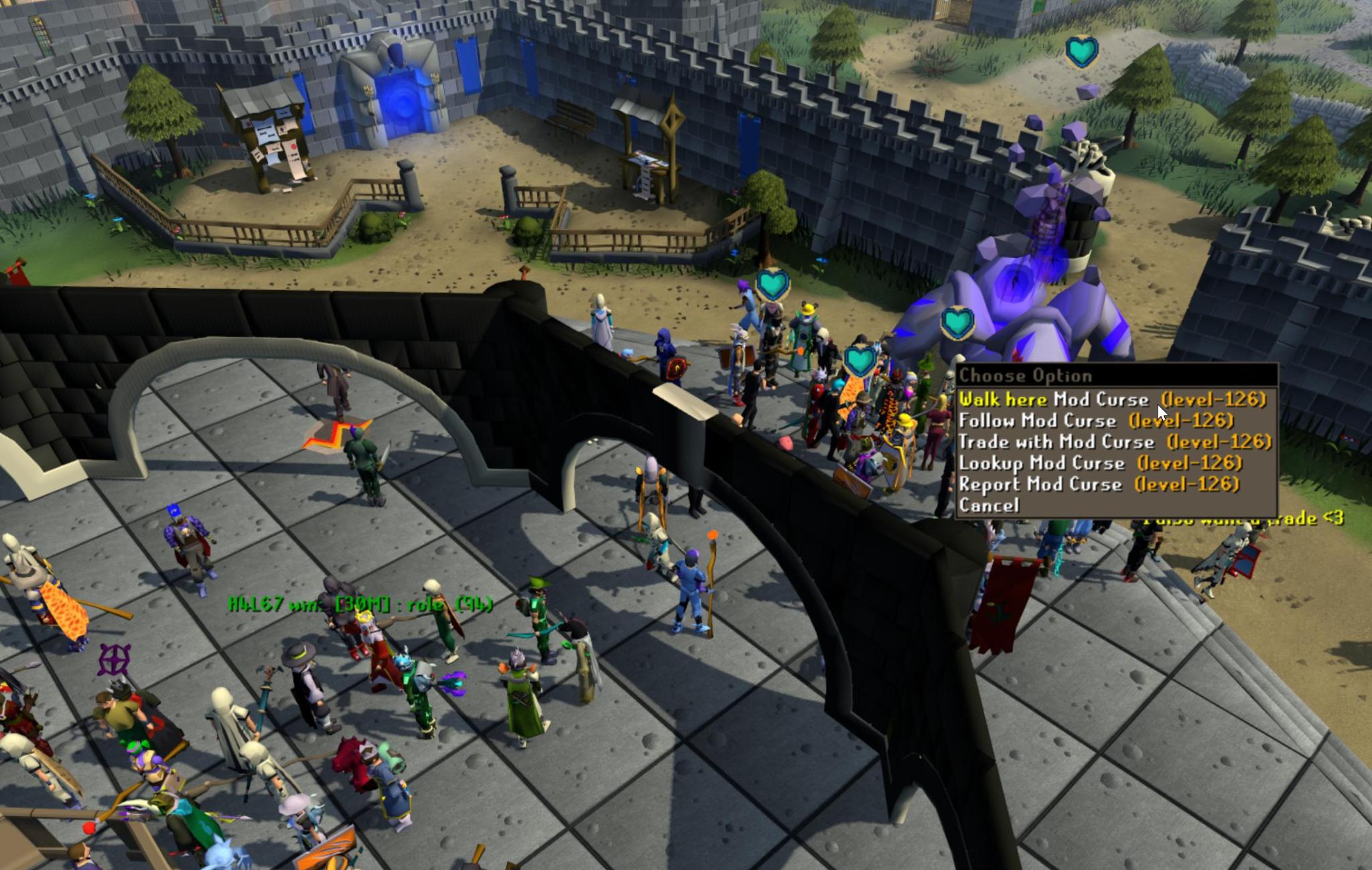 Community forum discussion about gambling rules and etiquette in Runescape